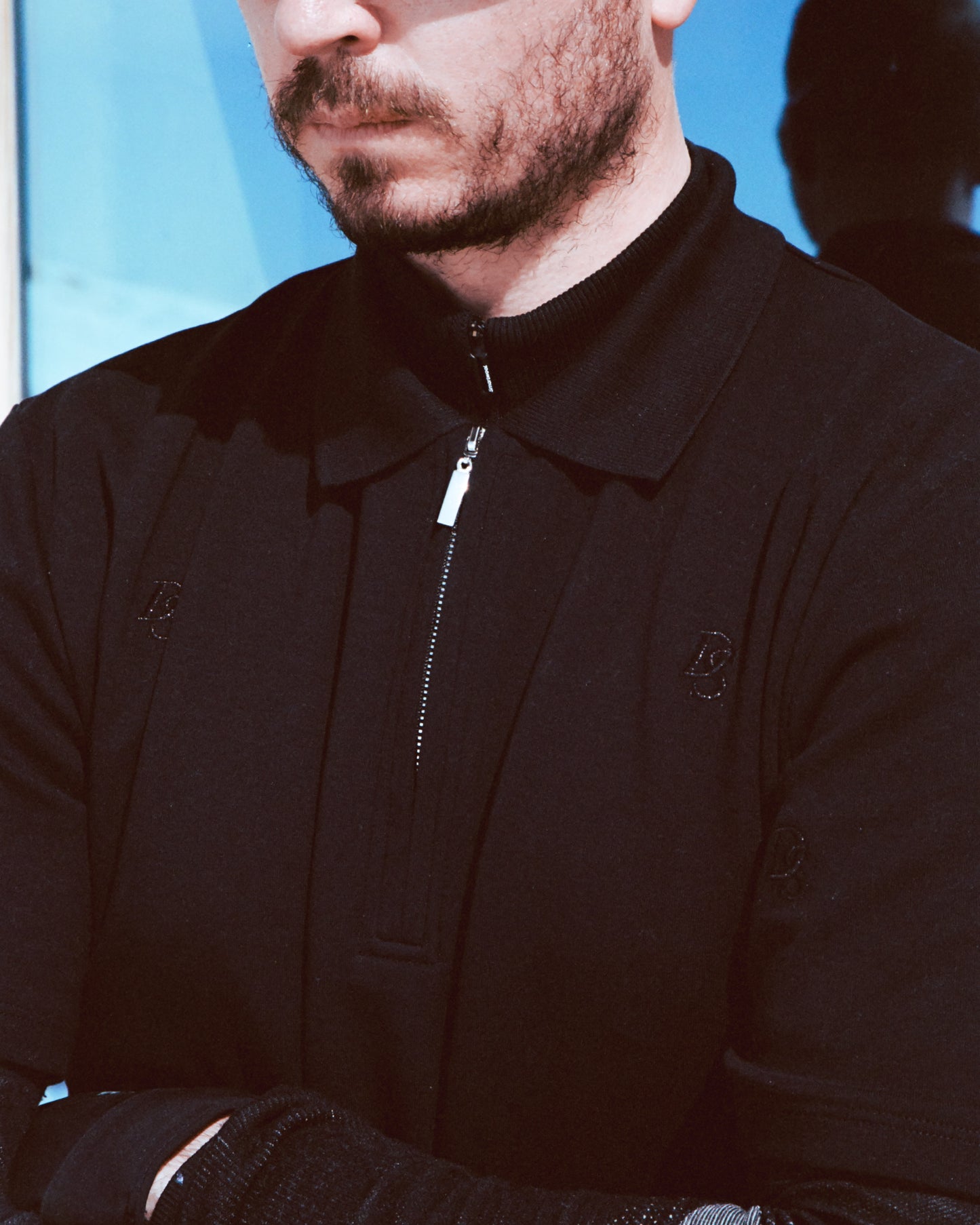 Black Polo ''Overall DS Embroideries''
