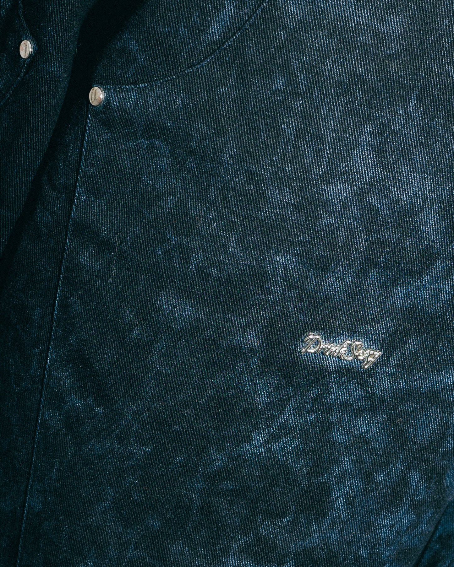 Black Washed Double Knees