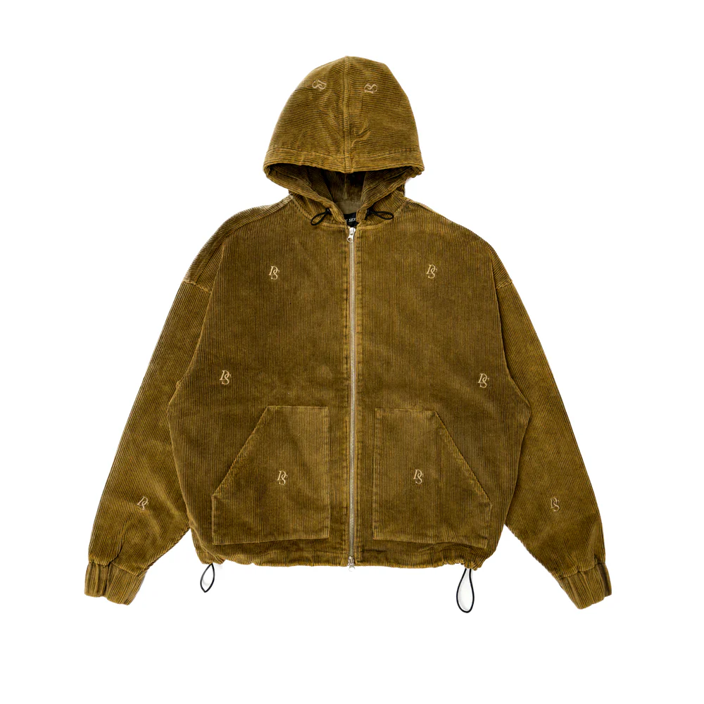 Light Brown Washed Out Corduroy Jacket