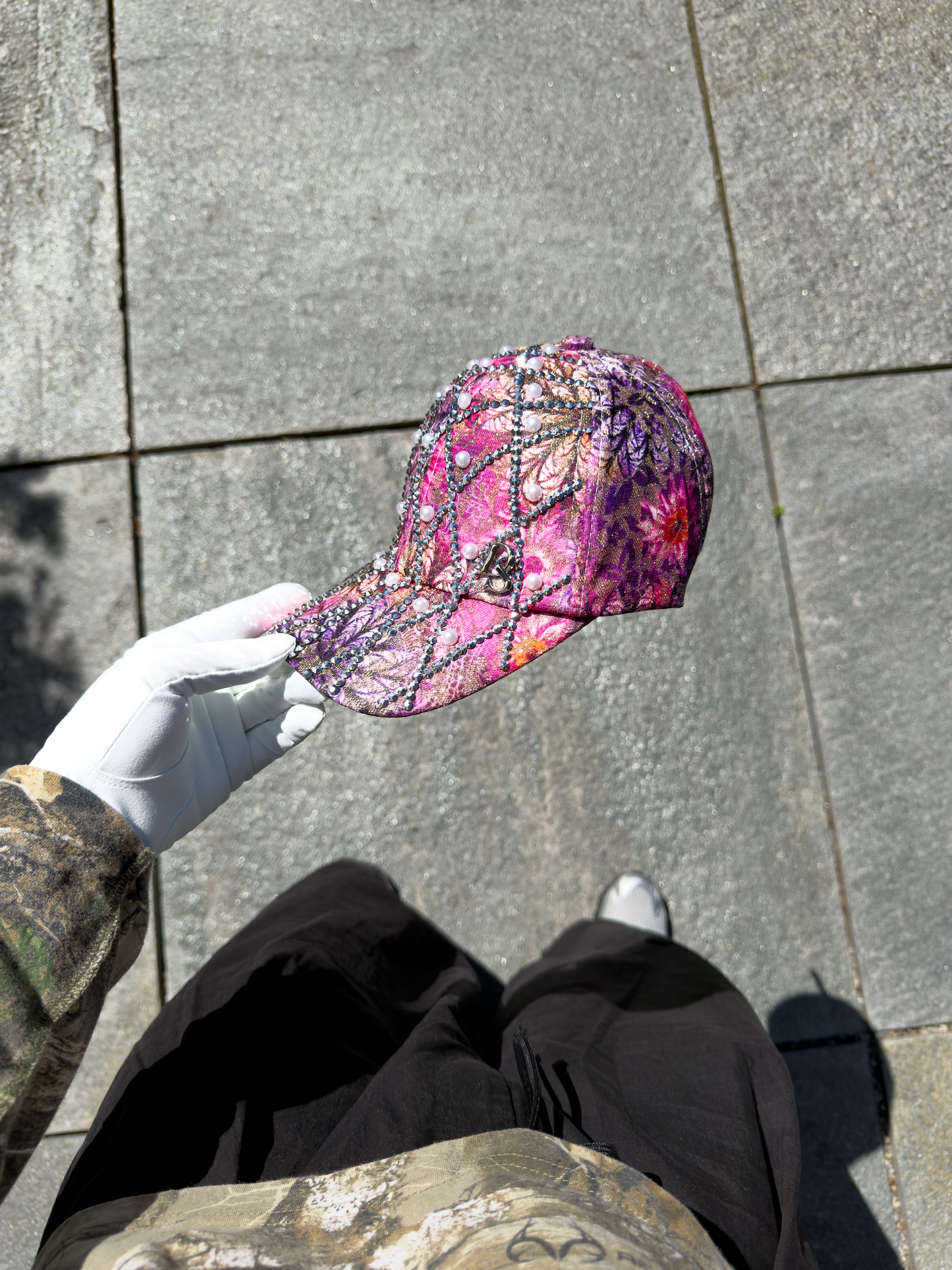 Punk & Pink Floral Hat
