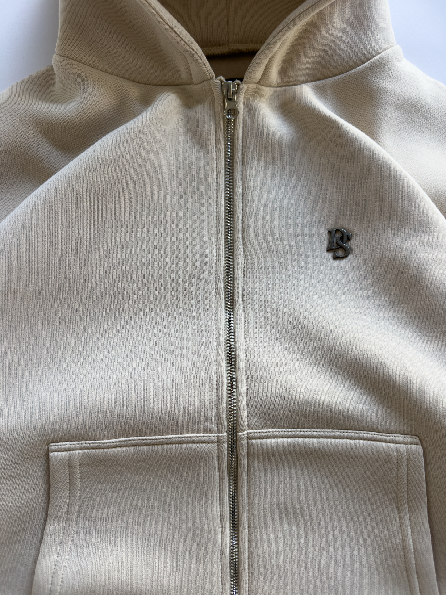 Creamy Heavyweight Zipper Hoodie