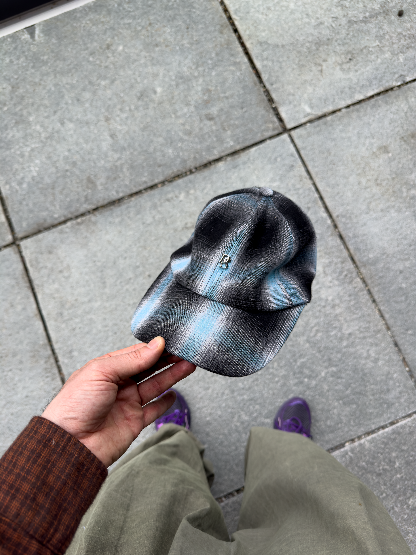 Checkered Cap ''Black & Blue''