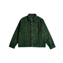 Charger l&#39;image dans la galerie, Dark Green Cords Light Jacket &#39;&#39;Overall DS Embroideries&#39;&#39;