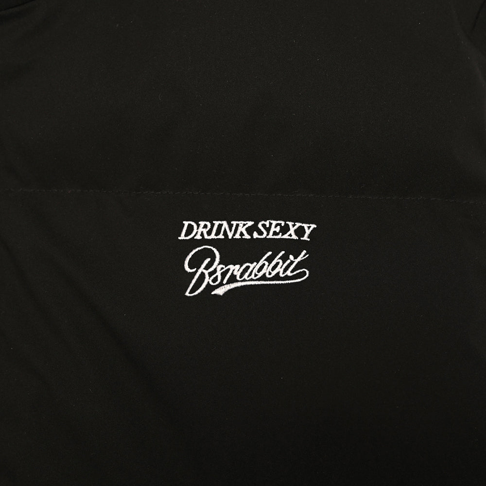 DS x BSRABBIT PUFFER GILLET BLACK