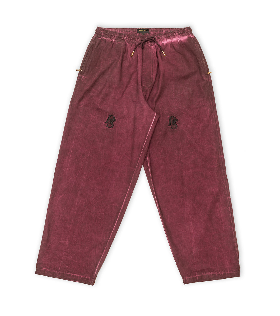 Washed Out Purple / Burgundy Pant ''DS embroideries''