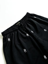 Charger l&#39;image dans la galerie, Black Shorts &#39;&#39;Overall DS embroideries&#39;&#39;