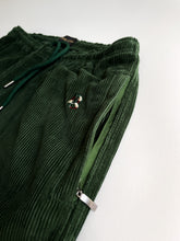 Charger l&#39;image dans la galerie, Dark Green Cords Pant &#39;&#39;Overall DS Embroideries&#39;&#39;