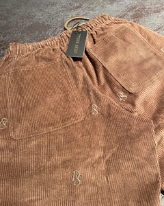 Brown Corduroy Pant ''DS Overall Embroideries''